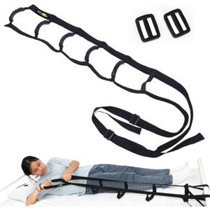 Bed Ladder Assist Pull Up Sit Up with 6 Handles, Adjustable Rope Bed Ladder Strap, Bed Rope Ladder Helper for Seniors, Pregnant, Handicap, Injury