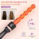 5 in 1 Curling Wand Set, Sixriver Hair Curling Iron with Curling Thermal Brush&4 Interchangeable Ceramic Curling Wand(0.4-1.25), Long Lasting Curls, Fast Heating Hair Wand Curler with Glove&2 Clips