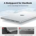 EooCoo Case Compatible with MacBook Pro 14 inch M5 2026 2025-2021 M4 M3 M2 M1 Pro/Max Chip, Crystal Clear Hard Shell, Easy to Install, Sturdy Laptop Protective Cover Case, Transparent