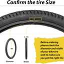 MOHEGIA Mountain Bike Tires Set: 2-Pack 26x1.95/26x2.125 Inch Folding Replacement Bicycle Tires and Pair Inner Tubes with Tire Levers for MTB Off-Road Bike