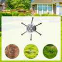 Steel Wire Grass Trimmer Head, 6 Inch String Trimmer Replacement Head, Universal Steel Wire Weed Trimmer Head for Most Lawn Mower,Spindle 0.2 inches (1PCS, 6 Blade)