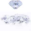 Niceup 26PCS Fake Diamonds Gem Toys, 1.5in Clear Pool Diving Gems Acrylic Plastic Gemstones for Kids, Party Décor Jewels Treasure Hunt Hiding Sensory Bin Filler Toys Craft Supplies