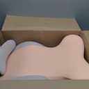 Adult Memory Foam Ergonomic Wedge Prone Pillow, Bed Pillow for Sitting Up, Back, Neck, and Leg Pain Relief, Anti Snoring, Ideal for Massage, Reading, Sleeping, with Removable Washable Cover, Pink