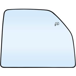Power Heated Upper Mirror Glass, Compatible with 2015-2022 Ford F150 Truck F250 F350 F450 F550 Super Duty, Replace FL3Z17K707G Passenger Side View Heated Upper Convex Mirrors Glass with Rear Holder (15-22 F150-550)
