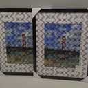 LUCKYLIFE 16x20 Frames, Picture Frames for Wall, Display Pictures 11x14 with Mat or 16x20 without Mat, Set of 2, Black