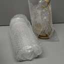 Versatile Metal Candle Holder Set with Handmade Glass Dome,Antique Brass Pillar Candle Stand, 5.2" & 4.1" Wide for Tabletop or Hanging, Industrial & Farmhouse Decor