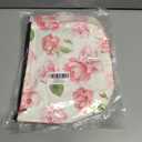 2 x Floral Pink Makeup Bag Gift, Coquette Trendy Cute Zipper Travel Toiletry Cosmetic Bag, Preppy PU Leather Organizer for Women, Coquette Birthday Gifts for Sister, Teen, Daughter, Bff, Friend