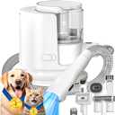 Dog Grooming Vacuum, Dog Grooming Kit, Pet Vacuum, 12000P for Shedding Grooming, 1.5L Dust Cup Dog Brush Vacuum (White