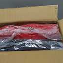 MUXHOMO 7 Pieces Queen Comforter Set, Reversible Bed in a Bag Queen Size, All Season Bedding Set with Comforter, Flat Sheet, Fitted Sheet, Pillowcases & Shams, Red & Black