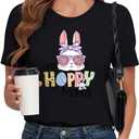 Women's Festival T-Shirt - Funny Holiday Graphic Tee, Valentine's St. Patrick's Easter Mother's Day Print T-Shirt (XS)