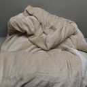 Bedsure GentleSoft Sherpa Fleece Blankets Queen Size for Bed - Thick and Warm, Soft Fuzzy Plush Queen Blanket for Winter, Linen, 90x90 Inches