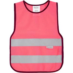 SIFE Kids Safety Vest for Children 3-12Y,w/3M Compatible Tech,6 Colors - Mesh & Knit (Pink, XS)