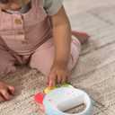 Skip Hop Musical Baby Toy with Sounds Lights and Music, Farmstand Feelin' Clucky Tambourine, Age 9m+