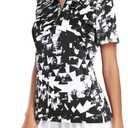 Viracy Womens Golf Shirt UPF50+ Sun Protection Short Sleeve 1/4 Zip Up Polo Workout Tops Fast Dry Fit Moisture Wicking (Black)