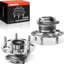 A-Premium 2 x Rear Wheel Bearing and Hub Assembly with 5-Lug Compatible with Honda CR-V 2007-2011, Accord Crosstour 2010-2011, Crosstour 2012-2015, FWD Only
