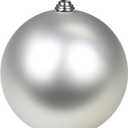 Christmas Ornaments Balls 7.1" Large Christmas Decorations Xmas Tree Shatterproof Big Silver Christmas Ball Ornaments with Hanging Loop for Wedding Holiday Halloween Party Indoor Outdoor Decor