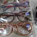 CCVOO Reading Glasses for Women/Men, Eyeglasses, Blue Light Readers for Women/Men, Computer Eye Glasses, Cheaters (*Marble Flora) +.75