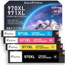 970XL 971XL Ink Cartridges High Yield Combo Pack Compatible with HP 970XL 971XL 970 971 Ink Cartridges Work for HP OfficeJet Pro X451dw X451dn X476dw X476dn X576dw X551dw Printer (4-Pack)
