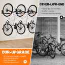 Swivel Bike Rack Wall Mount, 2 PCS Bike Hanger Wall Mount, Vertical Bike Rack, Sturdy Bike Storage Hook, No Heavy Lifting Required Indoor Hanging Bike Organizr