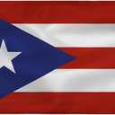 Puerto Rico flag 3x5 FT-Puerto Rican Flags Indoor/Outdoor Quality Polyester with Vivid Color Double-Stitched Edges Brass Grommets Decorations