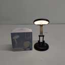 Small Desk Lamp for College Dorm Room Rechargeable 3600mAh, Foldable+Cordless Table Lamps Battery Powered Lights, Portable & Dimmable Desk Lamps for Home Office, 9 Brightness LED Desk Light Dorm Lamp (Black)