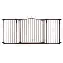 Toddleroo by North States - Deluxe Dcor Safety Gate: Hardware Mounted Extra Wide Metal Baby Gate - Adjustable Child Gate - 38.3 to 72 Inches Wide - 30 Inches Tall - Matte Bronze