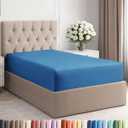 Twin XL Fitted Bed Sheet - Bottom Single Fitted Sheet Only - Ultra-Soft Hotel Luxury Bedding w/ 8-16 Inch Deep Pockets - Breathable & Wrinkle Free - Easy-Care, Fade and Shrink Resistant - Royal Blue