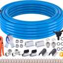 Shop Air Line Kit, 3/4 Inch x 50FT Compressed Air Piping System, 3/4 Inch ID x 50FT