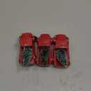 Hxezoc 3 Pack Christmas Vintage Red Truck with Mini Christmas Trees Ornament 4.7" Handcrafted Red Metal Truck Vehicle Car Model for Christmas Decoration