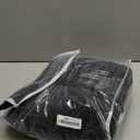 molasofa Leather Like Stretch Futon Slipcover Armless Futon Bed Sofa Cover Furniture Protector with Elastic Bottom, Soft and Washable Futon Cover for Sofa Bed Stay in PlaceLargerBlack