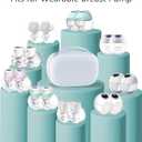 Wearable Breast Pump Case, Hard Shell Breast Pump Bag with Removable Tray, Watertight Breast Pump Storage Bag Compatible with Most of Wearable Breast Pumps, Holds 2 Pumps