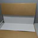 Trifold Poster Board 36"x48", 2 Pack White Extra Large Corrugated Display Board Foldable Board for School Projects, Science Fair, Business Presentations, Photo Displays, Graduation Exhibitions