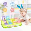 Letapapa Interactive Pop Up Toys for Toddlers, Toddler Easter Toys Easter Basket Stuffers, Montessori Cause and Effect Toy Gifts for Baby Early Learning, Baby Toys for Boys Girls Age18 Months+