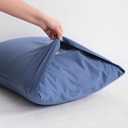 NTBAY Standard Cotton Pillowcases - Envelope Closure 20x26 Pillowcases Set of 2, Breathable and Soft Bed Pillow Cases, Denim Blue