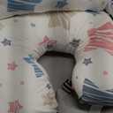 PILLANI Nursing Pillow for Breastfeeding & Bottle Feeding, Original Breast Feeding Pillow for Mom & Baby, Removable Cotton Cover, Adjustable Waist Strap, Baby Girl Boy Essentials Must Haves (Stars)