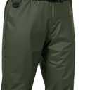 Ghosthorn Chest Waders for Men Women with Insulated Boots Nylon/PVC Waterproof Fishing Waders Bootfoot Duck Hunting Waders (M7/W9, Dark Green)