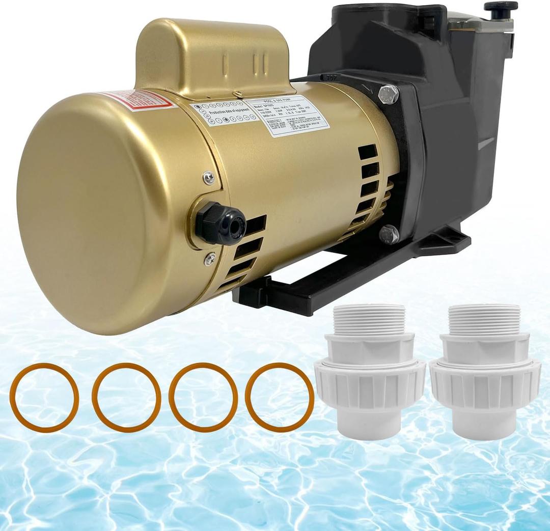 W3SP2610X15 Swimming Pool Pump 1.5 HP 115/230 V Single Speed SP2610X15 Super Pool Pump Compatible with Hayward for In-Ground Pool and Spa
