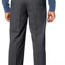 Dockers Mens Relaxed Fit Comfort Khaki Pants - Pleated (Gray, L)
