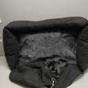 Dog Car Seat for Medium Large, Safe and Comfortable Dog Car Bed Medium Under 60lbs, Multipurpose Design Washable with Non-Slip Base (Black)