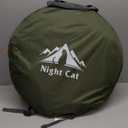Night Cat Pop-up Camping Tent: 2 Person Tent Waterproof Instant Easy Setup Family Tent (2 Persons (9.5x6.6x4 ft), Dark Green)