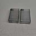 EHWINE 12 Pack Acrylic Sign Holder 4 x 6, Double Sided Black Picture Frame Stand up Table Top Sign Holders, Clear Display Stand Menu Flyer Holder for Wedding Party(Provide Non-slip Mats)