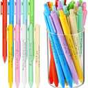 Crtiin 50 Pcs Gel Ink Pens Motivational Pen for Coworkers Inspirational Pens Bulk Smooth Writing Affirmation Pen for Students Thank You Gifts for Staff Volunteer(Fresh Color,Appreciation)