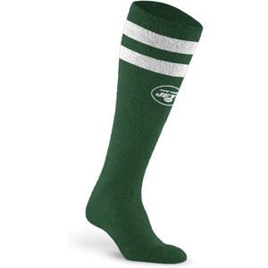 For Bare Feet Unisex Nfl Cozy Feather Compression Varsity Stripe Team ColorSocks (Green, S)