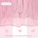8 Pack Light Pink Cheesecloth Table Runner 20 x 120 inch Gauze Table Runners 10 FT Long, Semi Sheer Boho Cheese Cloth Fabric Table Runner Bulk for Wedding, Party, Baby Shower, Bridal Shower Decoration