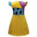 Sally Costume Kids, Sally Costume Girls Toddler Christmas Nightmare Dress Up (7-8 Years, 3pcs Set)