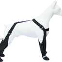 yucca Dog Suspender Booties, Paw Boot Leggings Anti-Slip, Pet Snow Pants with Attached Boots Waterproof, Adjustable Suspender Shoes for Dogs Winter Snow Rain Hiking Paws Protector (XXL)