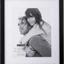 Malden 11x13 Matted Picture Frame - Made to Display Pictures 8x10 with Mat, or 11x13 without Mat - Black