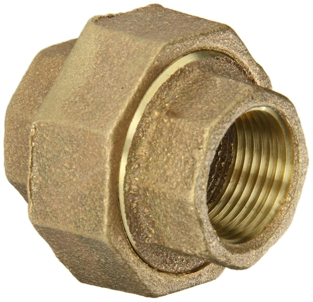 Anderson Metals 38104 Red Brass Pipe Fitting, Union, 3/4" Female Pipe Anderson Metals 38104 Red Brass Pipe Fitting, Union, 3/4" Female Pipe