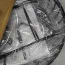 2 Tier Large Fruit Basket for Kitchen Counter with 2 Banana Hangers, Metal Stackable Fruit Bowl for Kitchen Counter for Bread Vegetable Fruits, Black