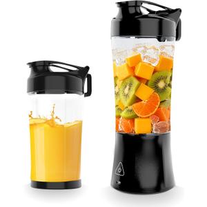 Portable Smoothie Blender,Cordless Blender Bottle Electric,24oz. Vessel,USB-C Rechargeable portable juicer, Electric Protein Shaker Bottles with Leakproof Lid, Ideal for Shakes and Frozen Drinks
